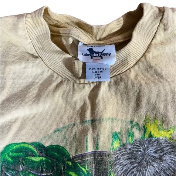 The Incredible Hulk 1990s Vintage Tan Bleach T-shirt - Picture 6 of 6